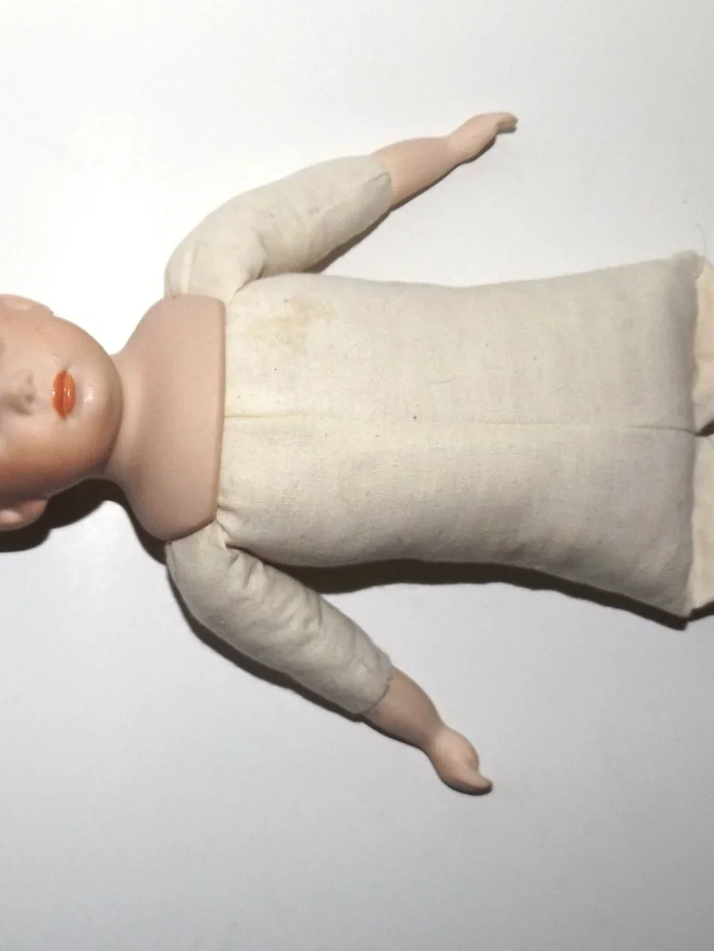 Antique-Vintage German 13” Cabinet Sized Schoolboy Bisque China Head Doll